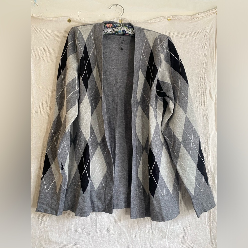 Urban CoCo Argyle Cardigan